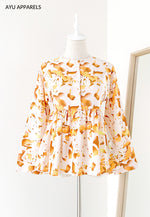 Doll Blouse Watercolour Apricot