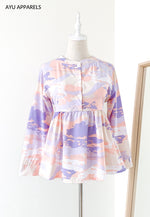 Doll Blouse Seascape Lilac